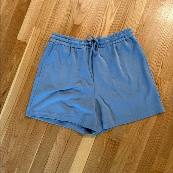 Blue cotton and polyester matching lounge set with adjustable tie: Womens L - Picture 12 of 12